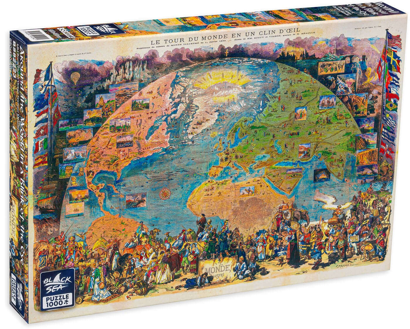Around the World in a Blink of the Eye