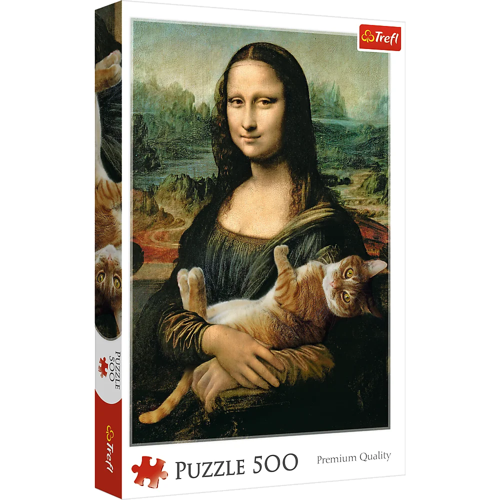 Mona Lisa and Purring Kitty