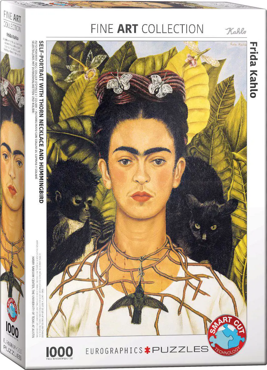 Self-Portrait With Thorn Necklace and Hummingbird