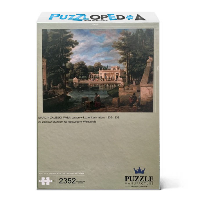 View of the Łazienki Palace in Summer