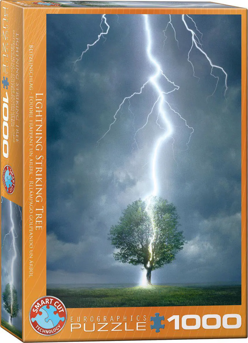 Lighting Striking Tree